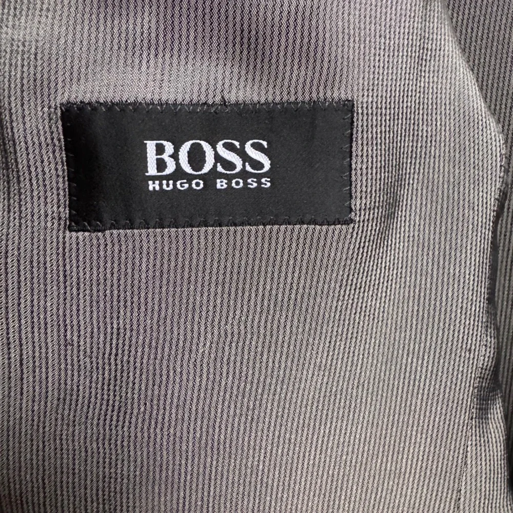 BOSS HUGO BOSS Black Label 40R 2-Piece Suit Jacket & Pants 31x31 Glen Plaid Wool